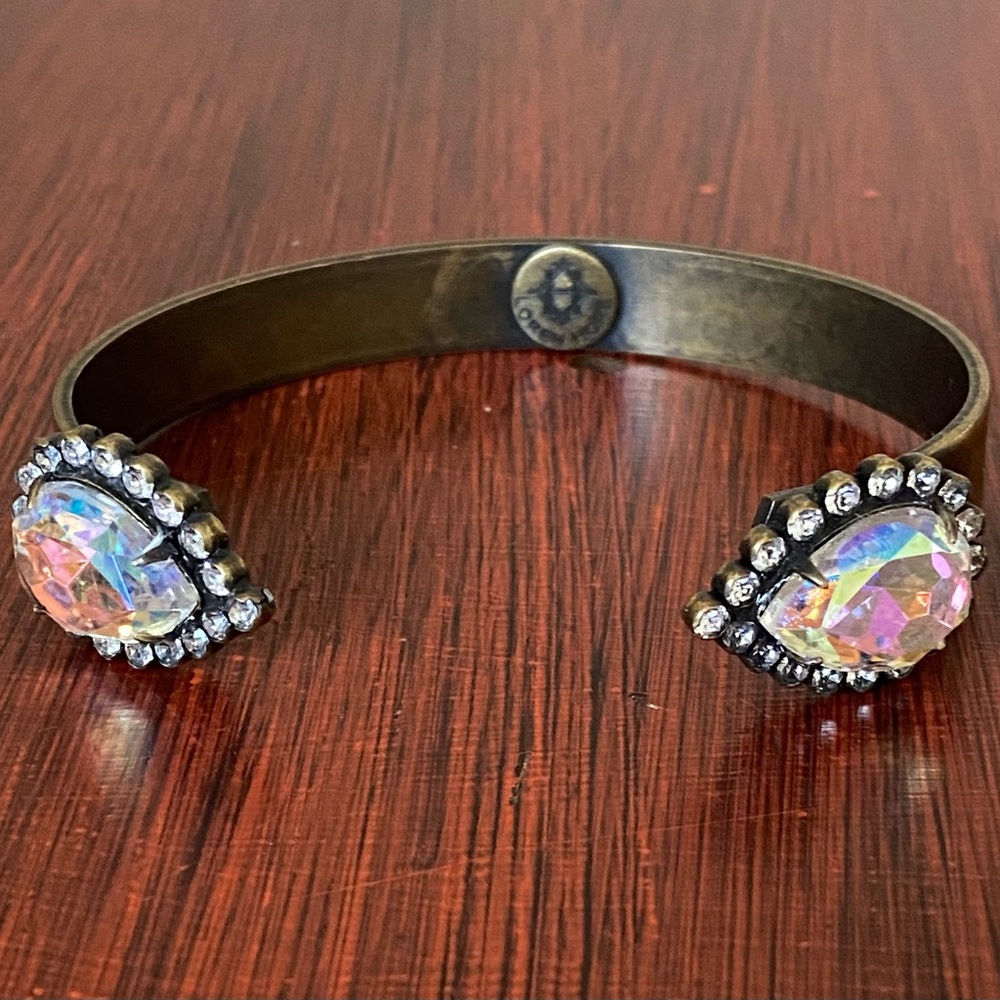Loren Hope Large Sarra Cuff in Iridescent Crystals EC